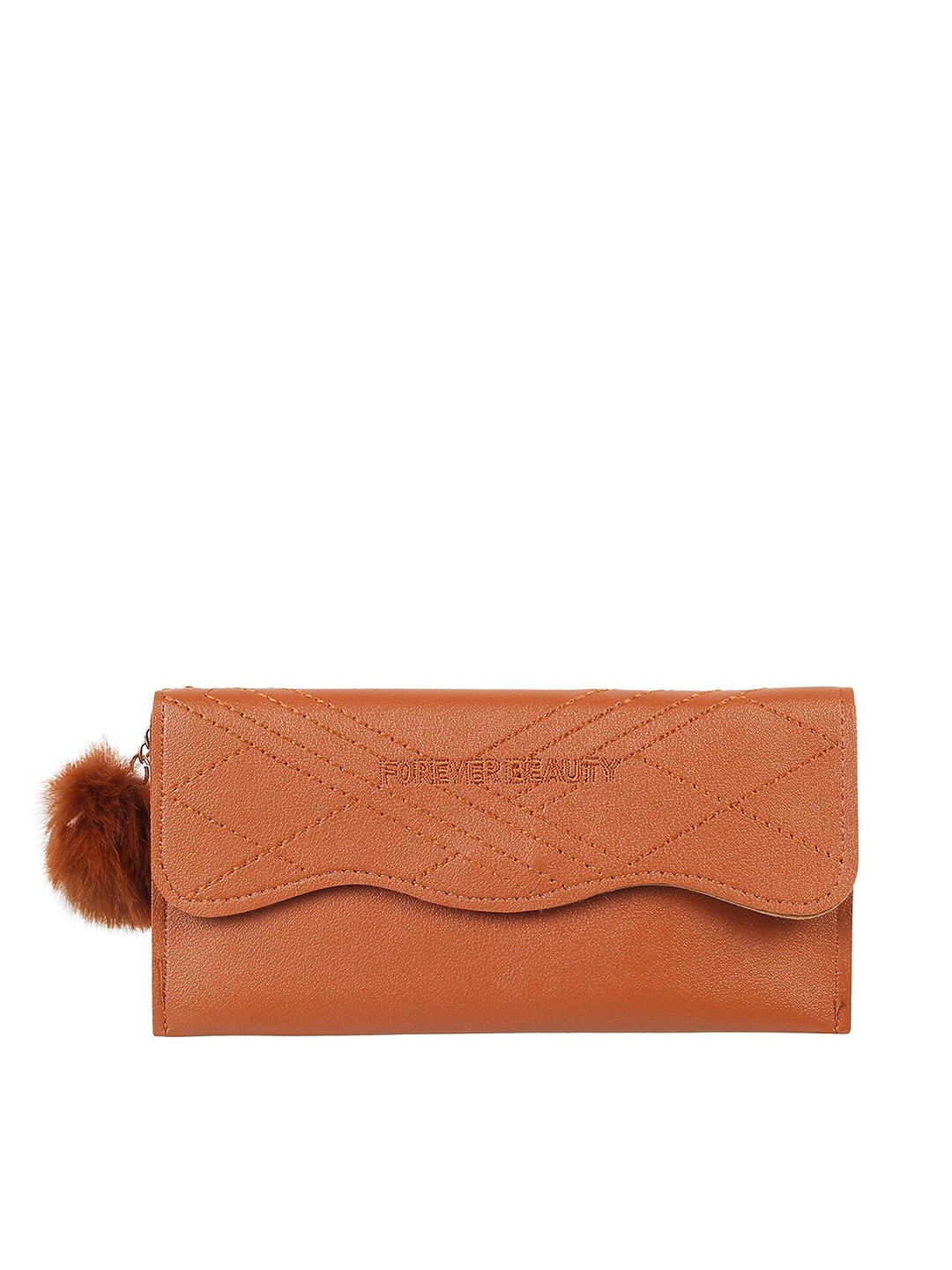 

WALKWAY by Metro Women Tan Geometric Textured Envelope Wallet