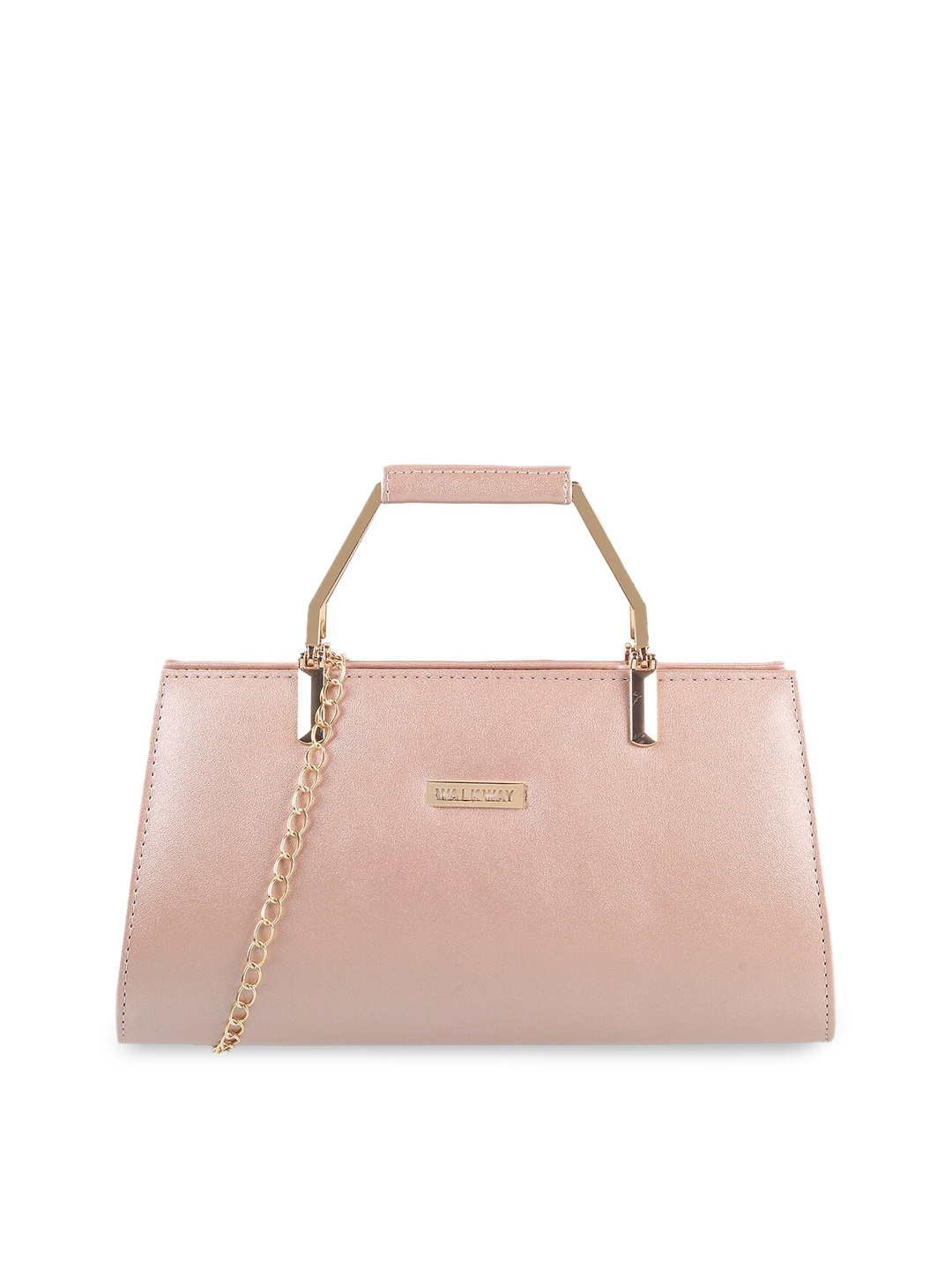 

WALKWAY by Metro Women Rose Gold Toned Structured Handheld Bag