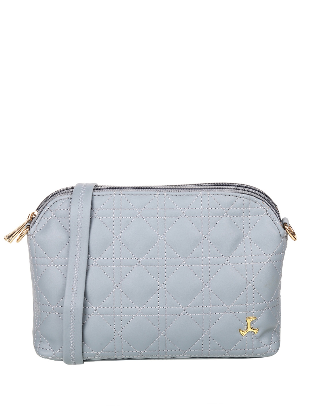 

Mochi Blue Structured Sling Bag with Quilted