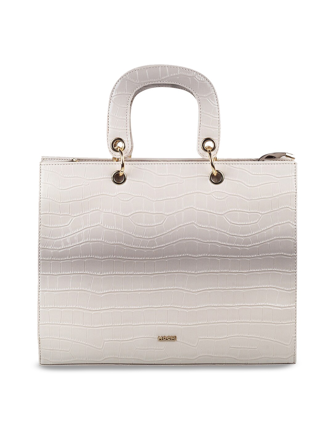 

Mochi Grey Textured Oversized Structured Handheld Bag
