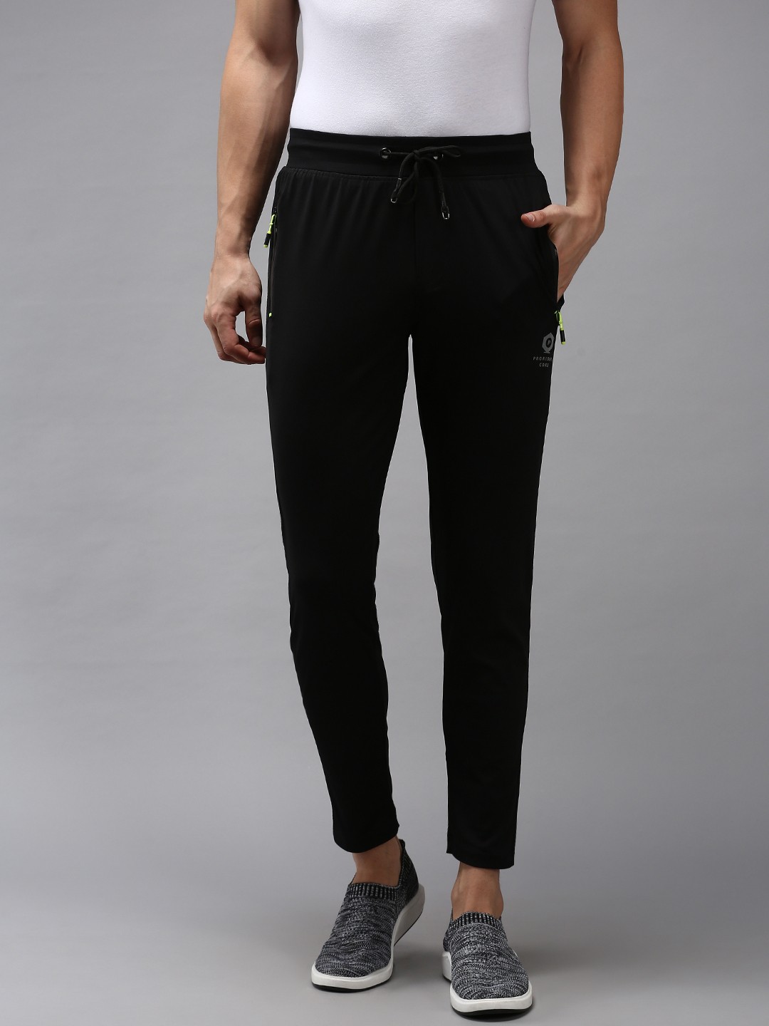 

SHOWOFF Men Black Solid Track Pants