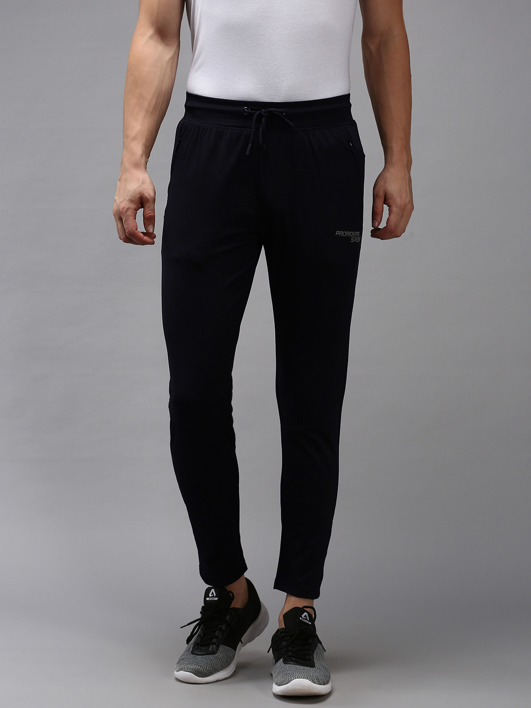 

SHOWOFF Men Navy Blue Solid Track Pants