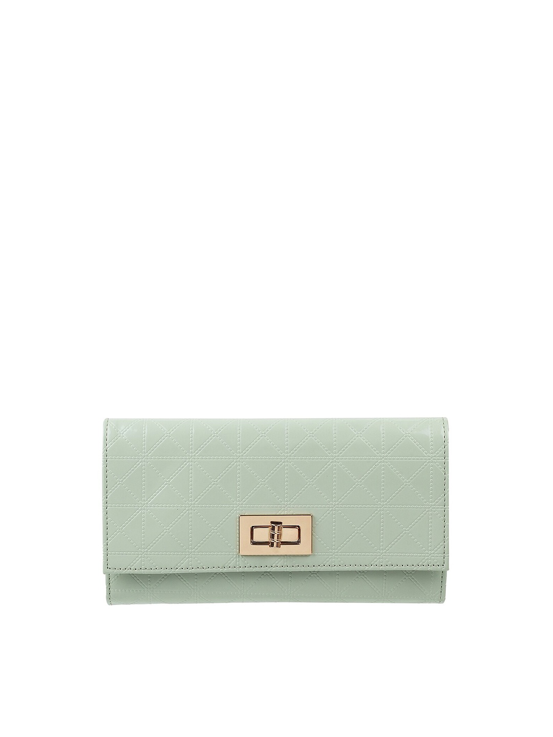 

Mochi Women Green & Gold-Toned Envelope