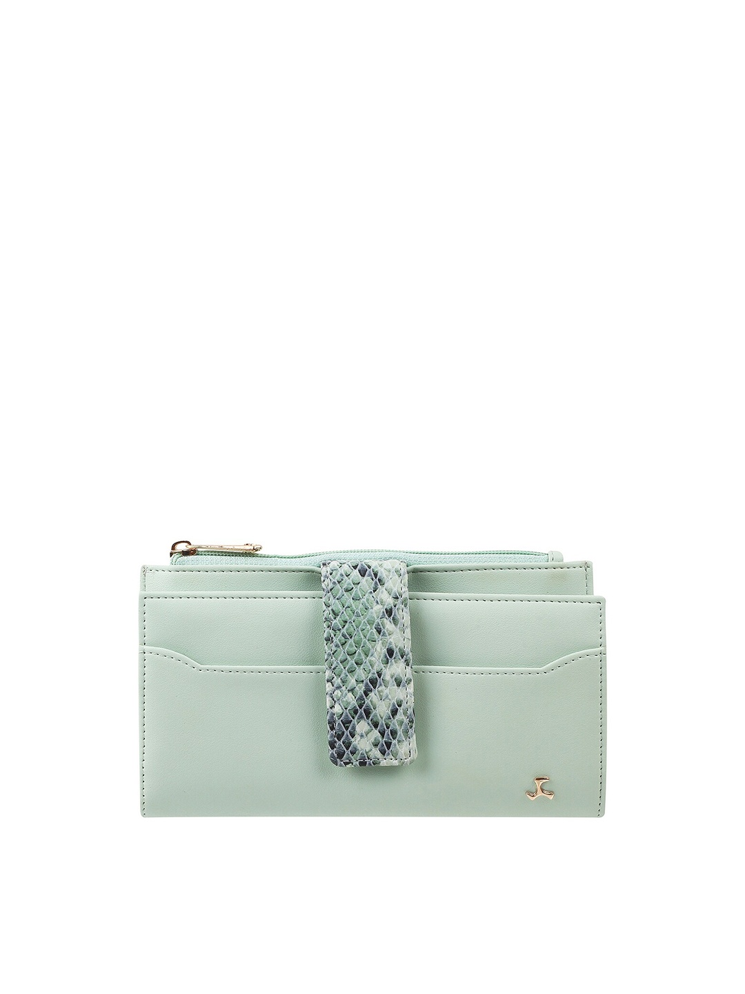 

Mochi Women Sea Green Zip Around Wallet