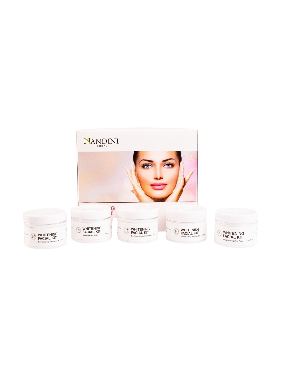 

Nandini Herbal Whitening Facial Kit 260 g, White