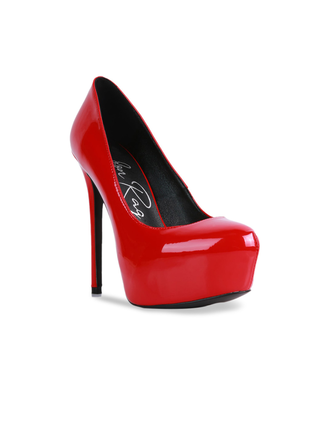 

London Rag Red Solid Party Stiletto Pumps Heels