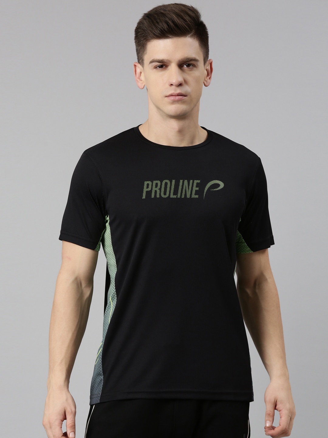 

Proline Active Men Black Typography Printed T-shirt