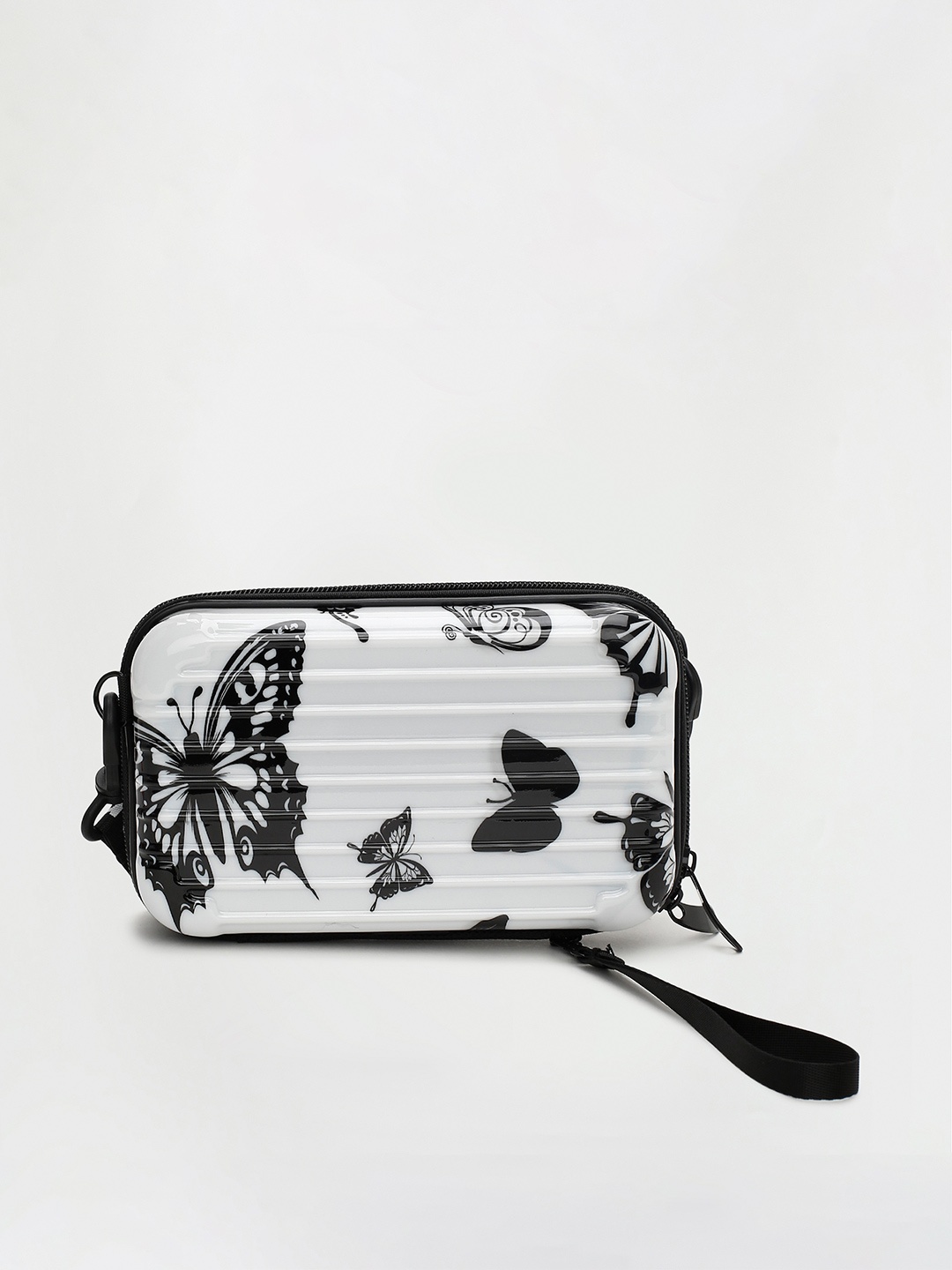 

Ginger by Lifestyle White Printed Structured Sling Bag