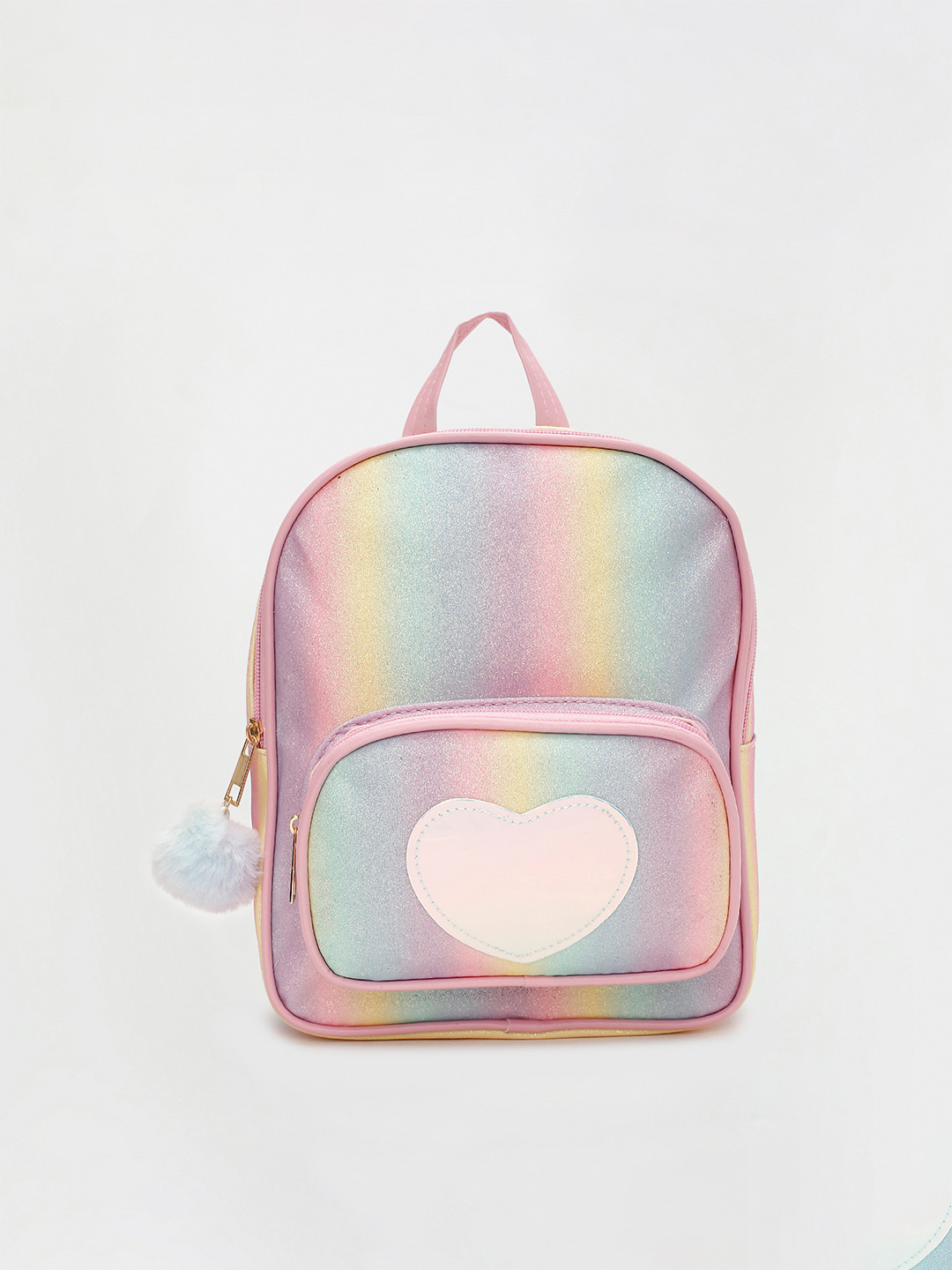 

Ginger by Lifestyle Women Pink & Yellow Tasselled Backpack