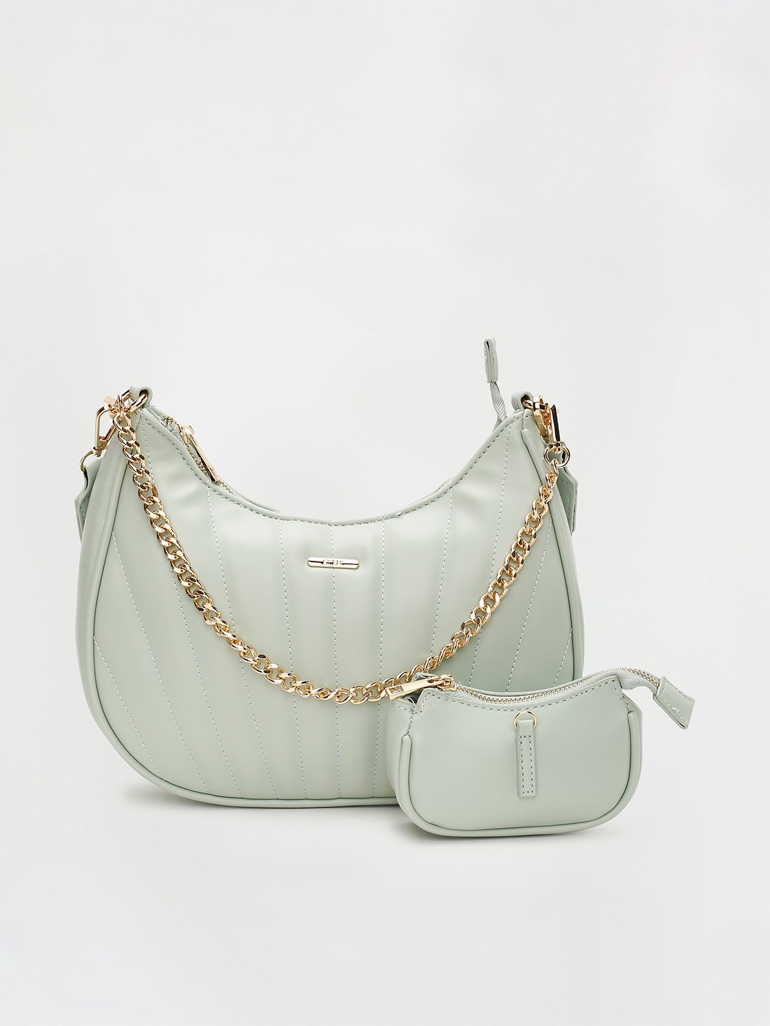 

Ginger by Lifestyle Green Half Moon Hobo Bag