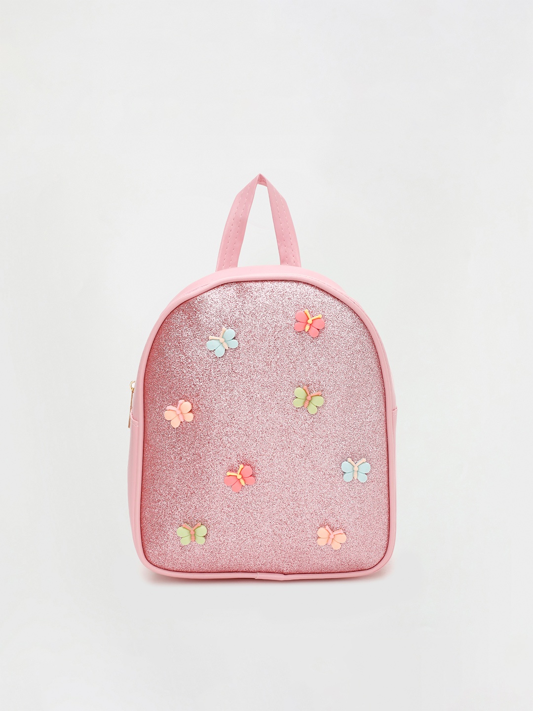 

Ginger by Lifestyle Women Pink Embellished Applique Backpack