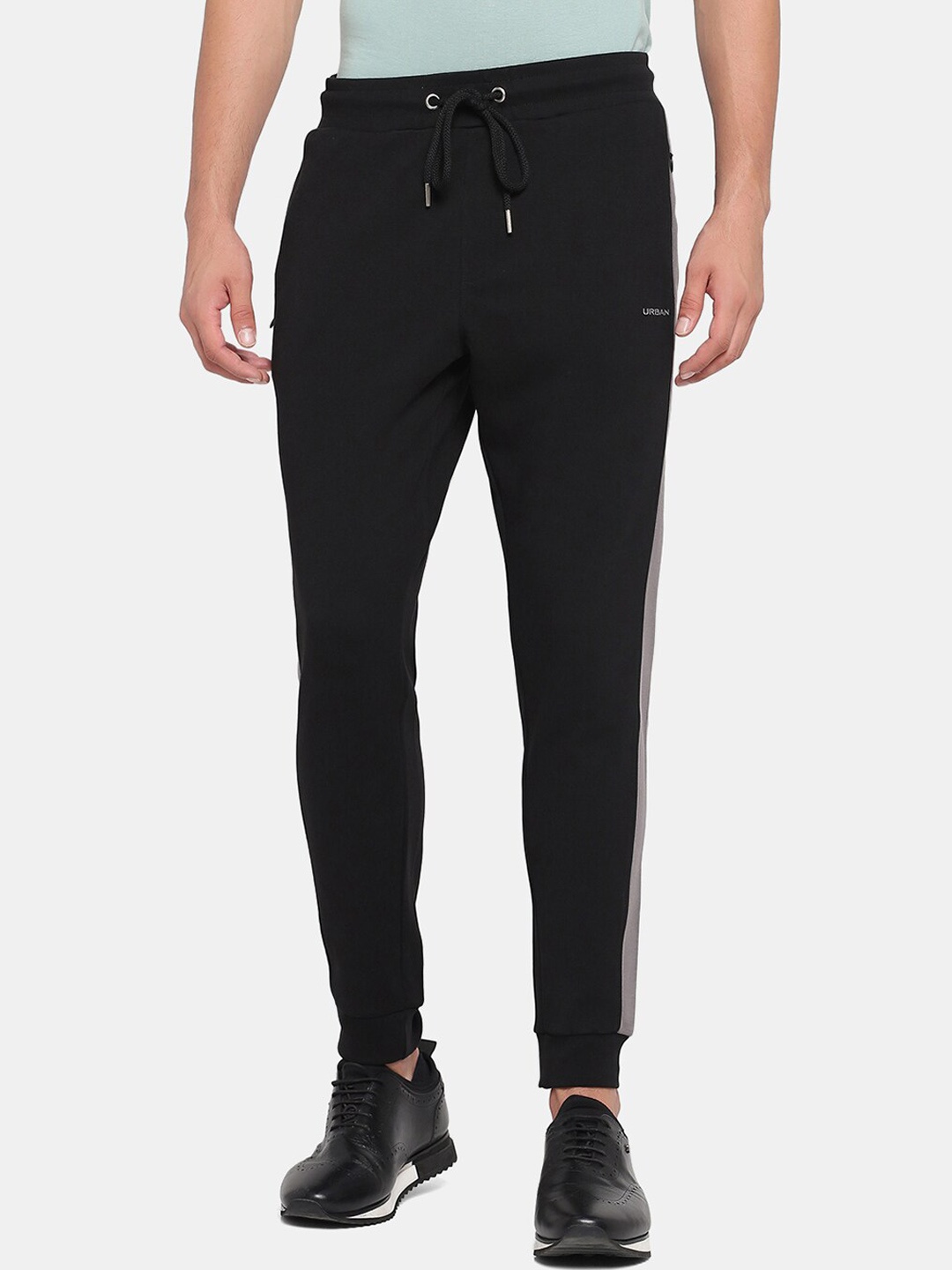 

Blackberrys Men Black Solid Cotton Track Pant