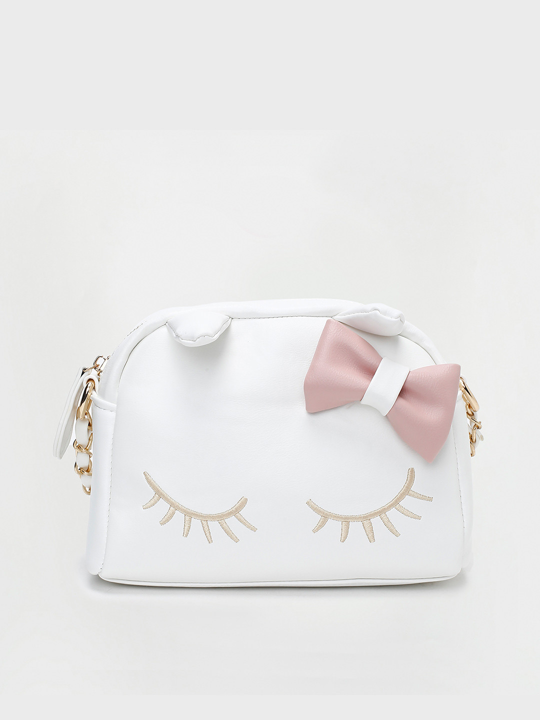 

Ginger by Lifestyle Bow Embellished Sling Bag Handbags, White