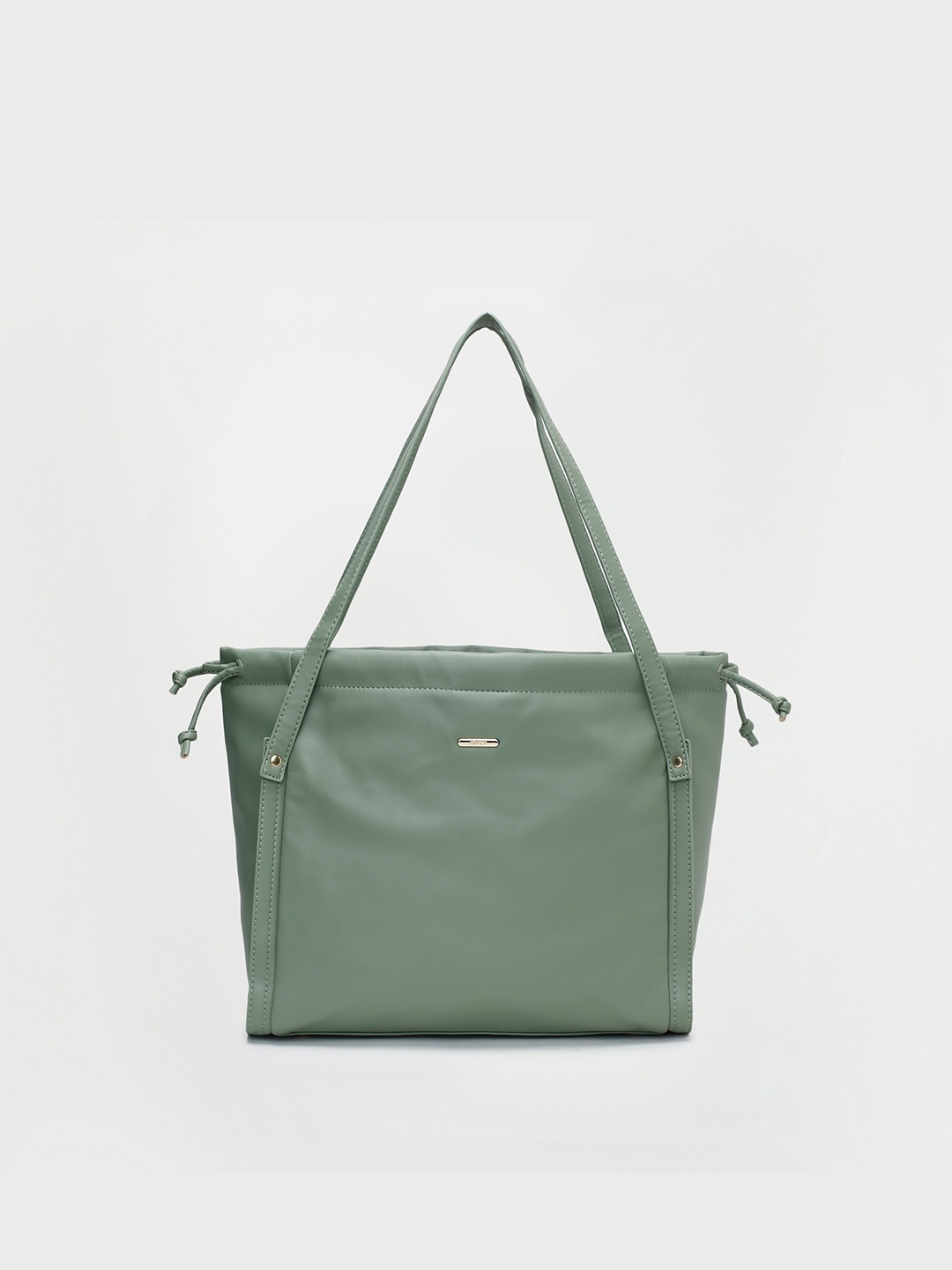 

Ginger by Lifestyle Green Oversized Structured Shoulder Bag