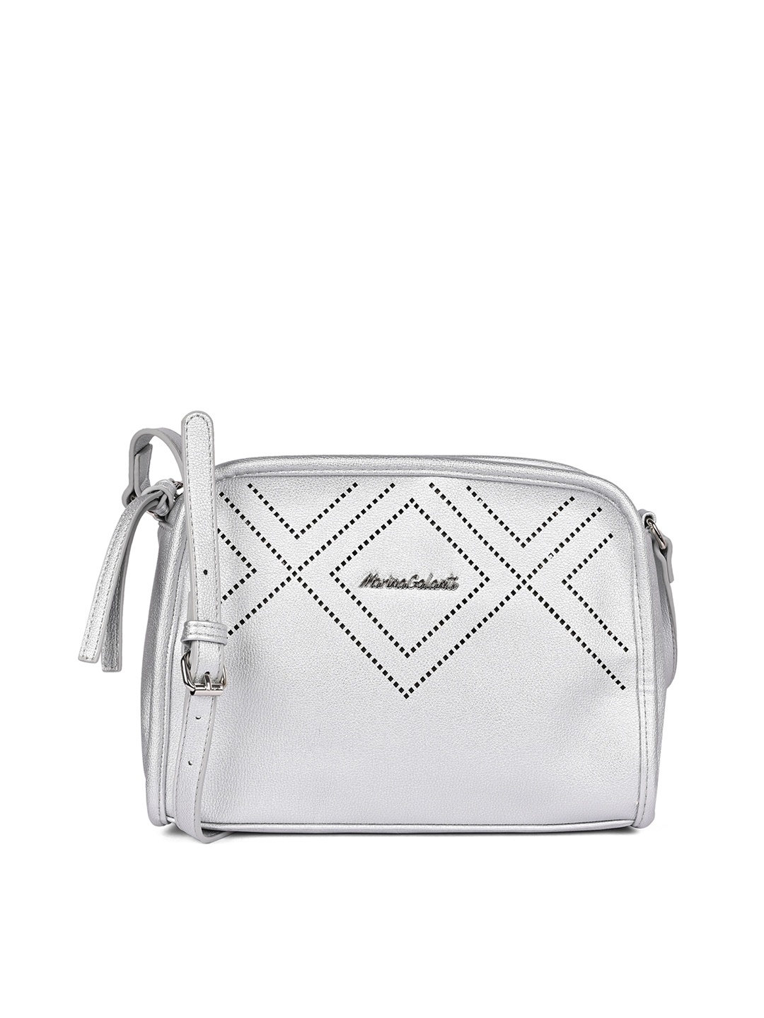 

Marina Galanti Embellished Swagger Sling Bag, Silver