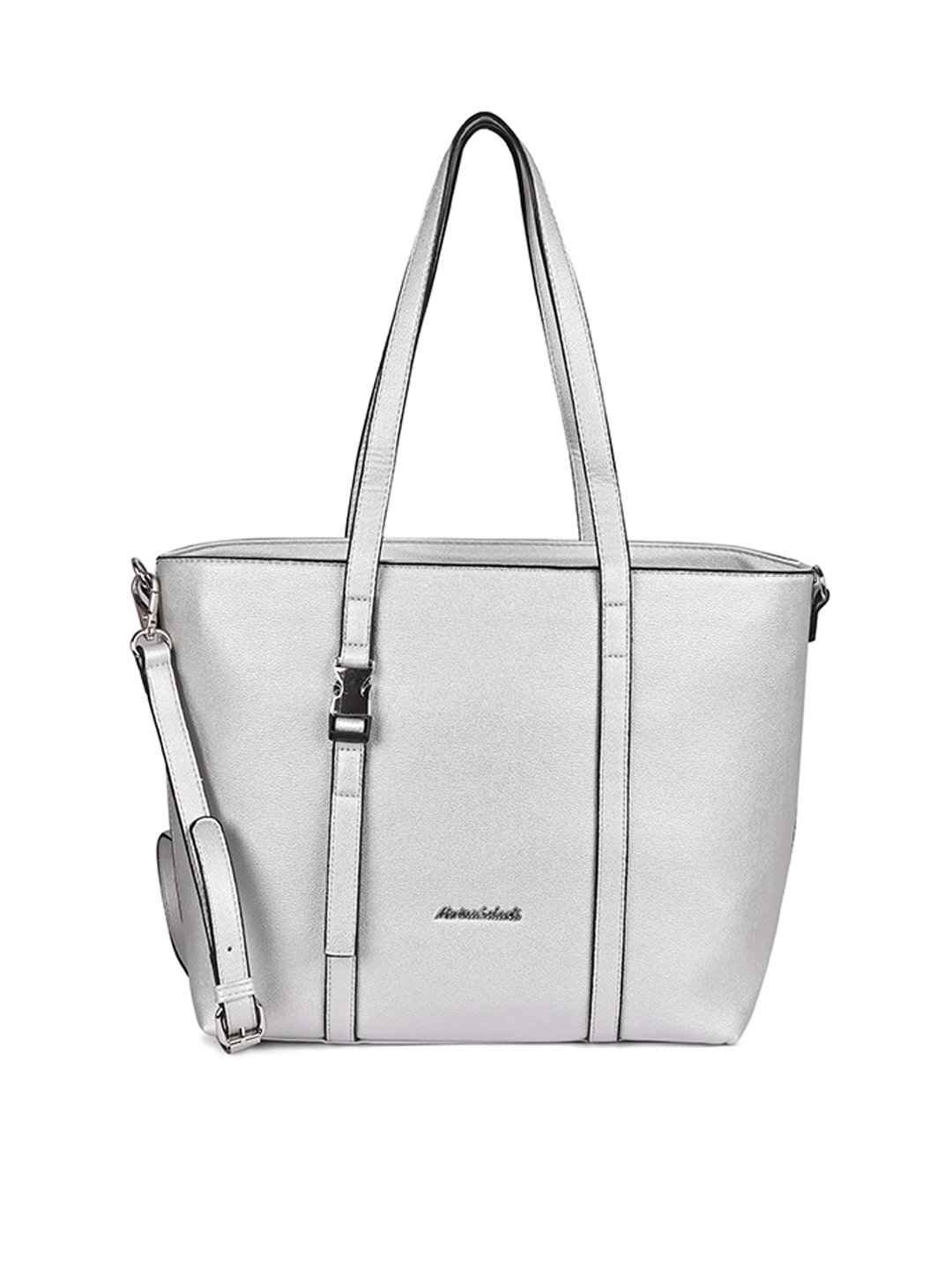 Marina Galanti Fusion Textured Shopper Shoulder Bag with Tasselled, Silver