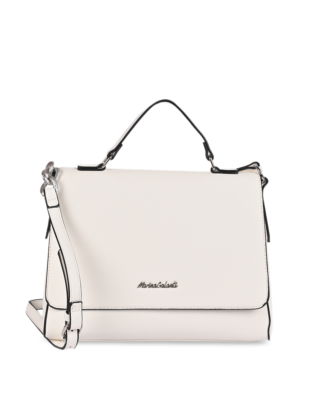 

Marina Galanti Off White Structured Shoulder Bag
