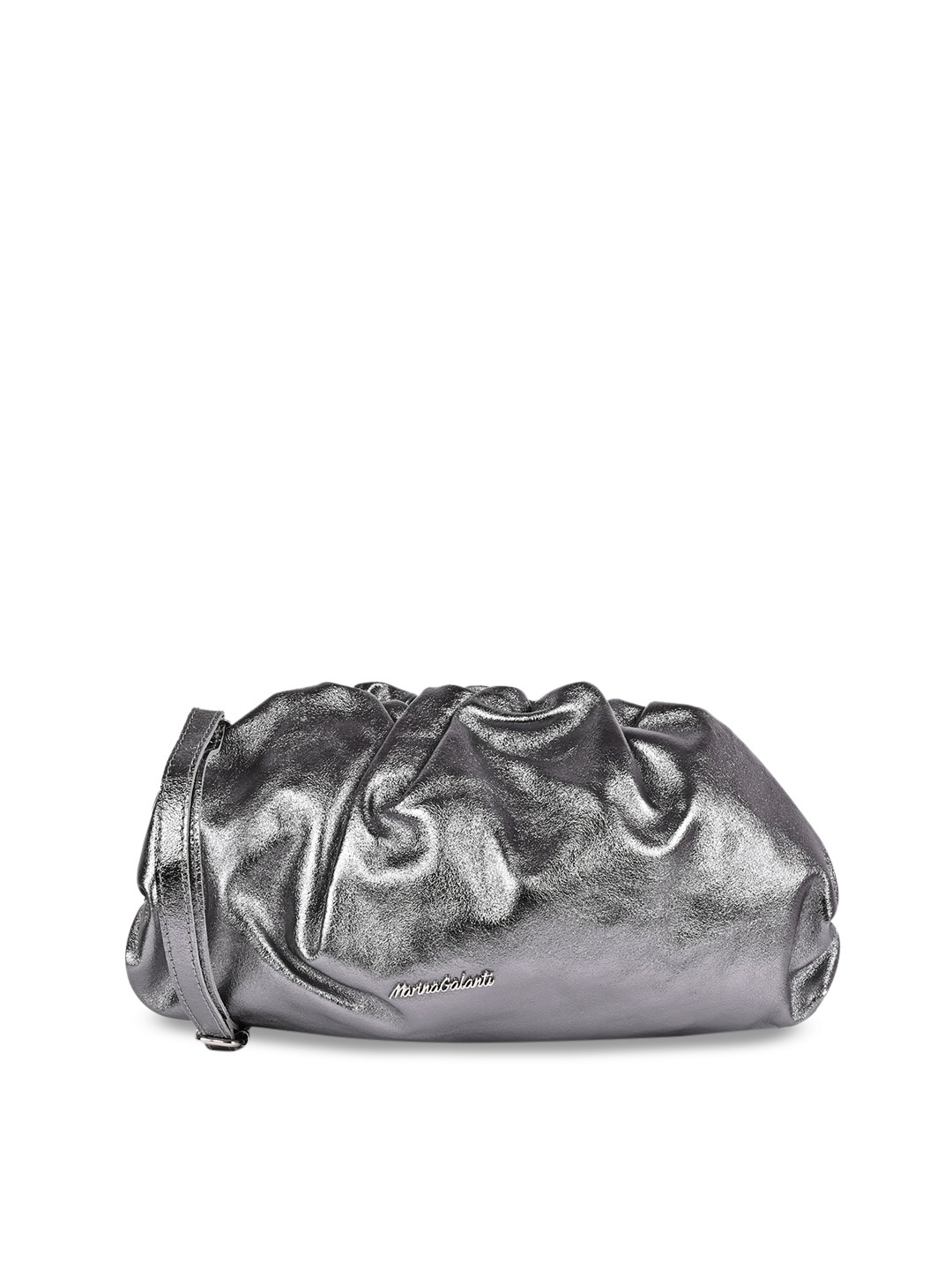 

Marina Galanti Women Grey PU Oversized Bucket Handheld Bag
