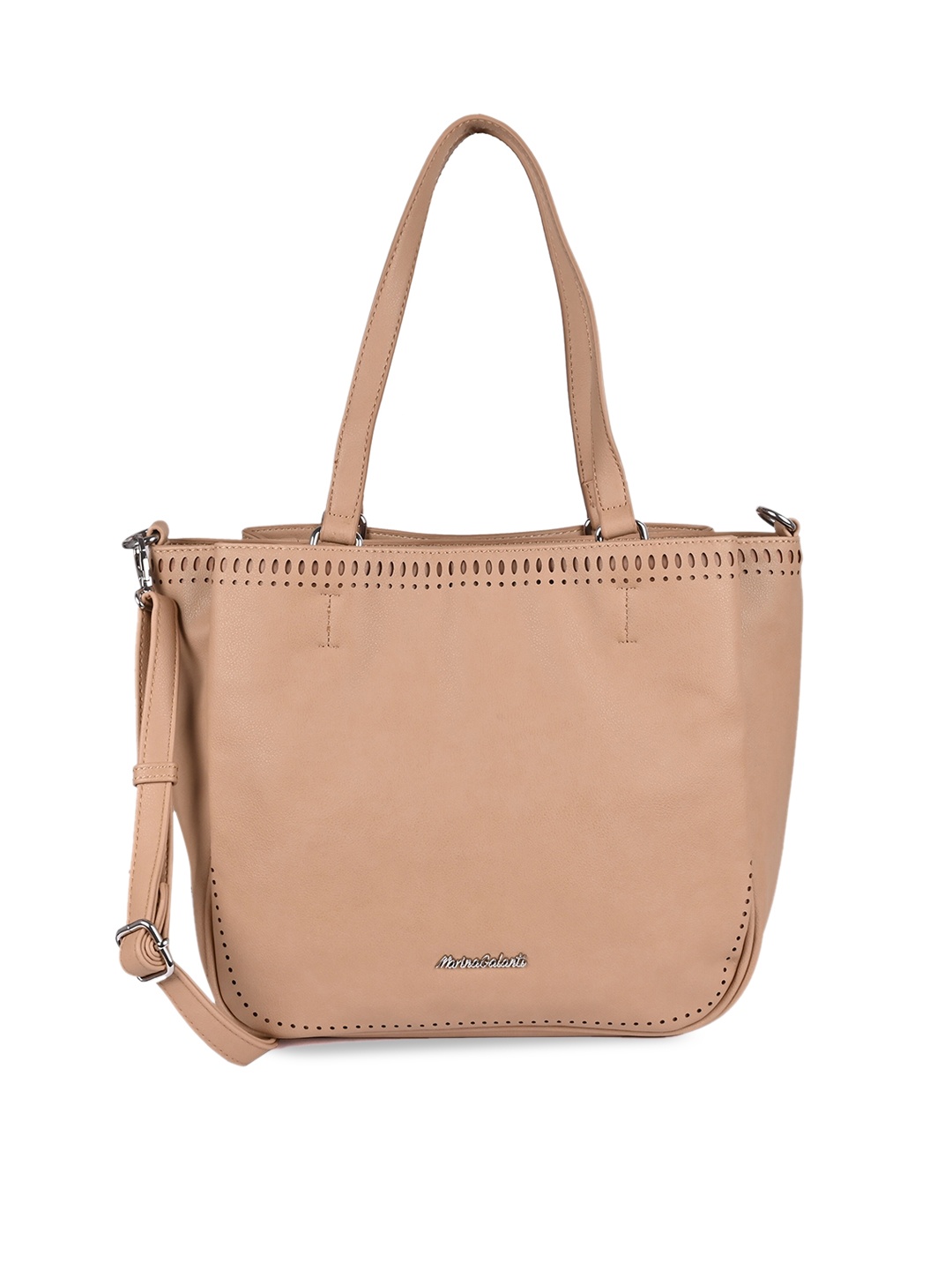MARINA GALANTI Celestial Voyage Beige Soft Shopping Bag
