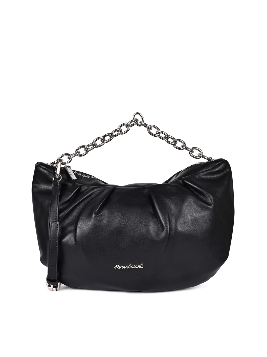 

Marina Galanti Mignon Black Soft One Size Hobo Handbag