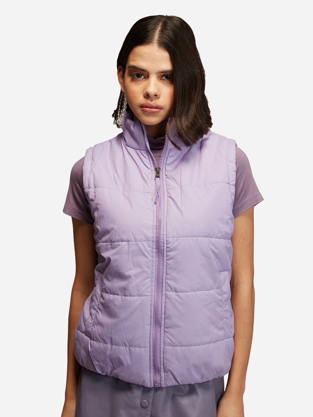 

20Dresses Women Purple Puffer Jacket