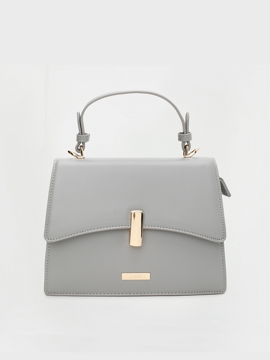 

CODE by Lifestyle Grey Solid Bowling Satchel
