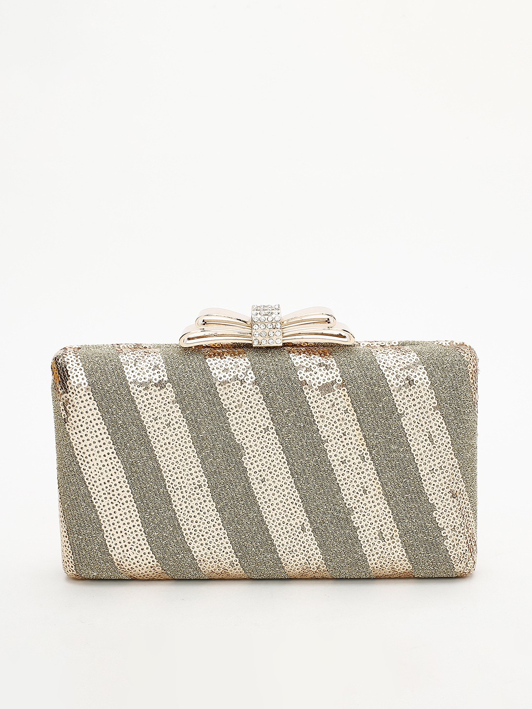 

CODE by Lifestyle Striped Purse Clutch, Gold