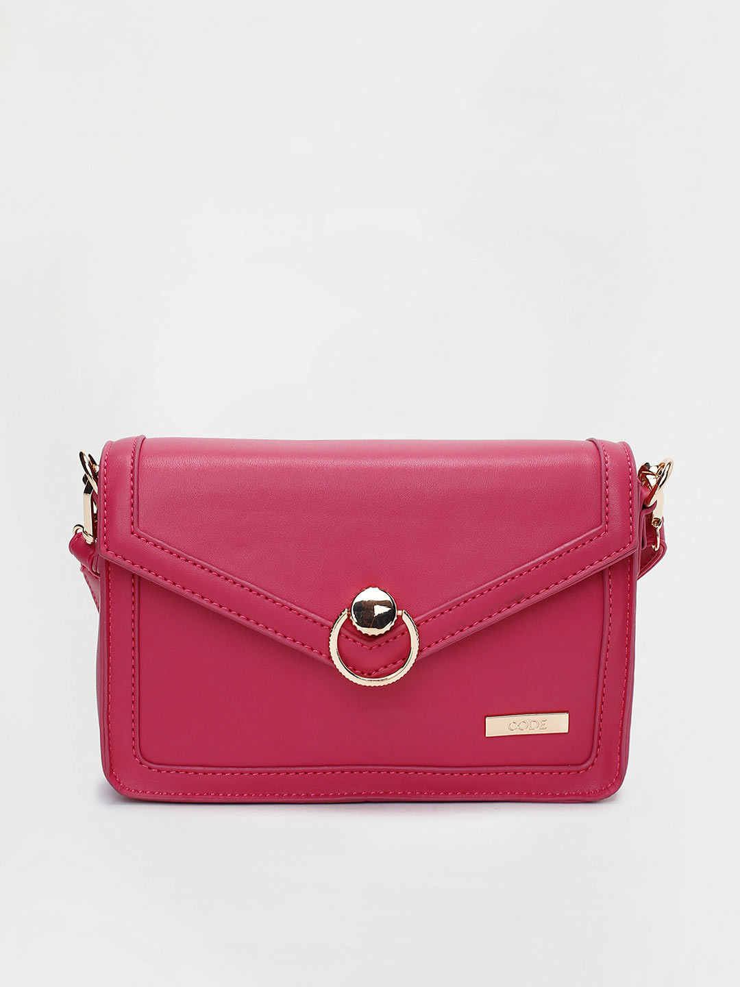 

CODE by Lifestyle Fuchsia Structured Sling Bag