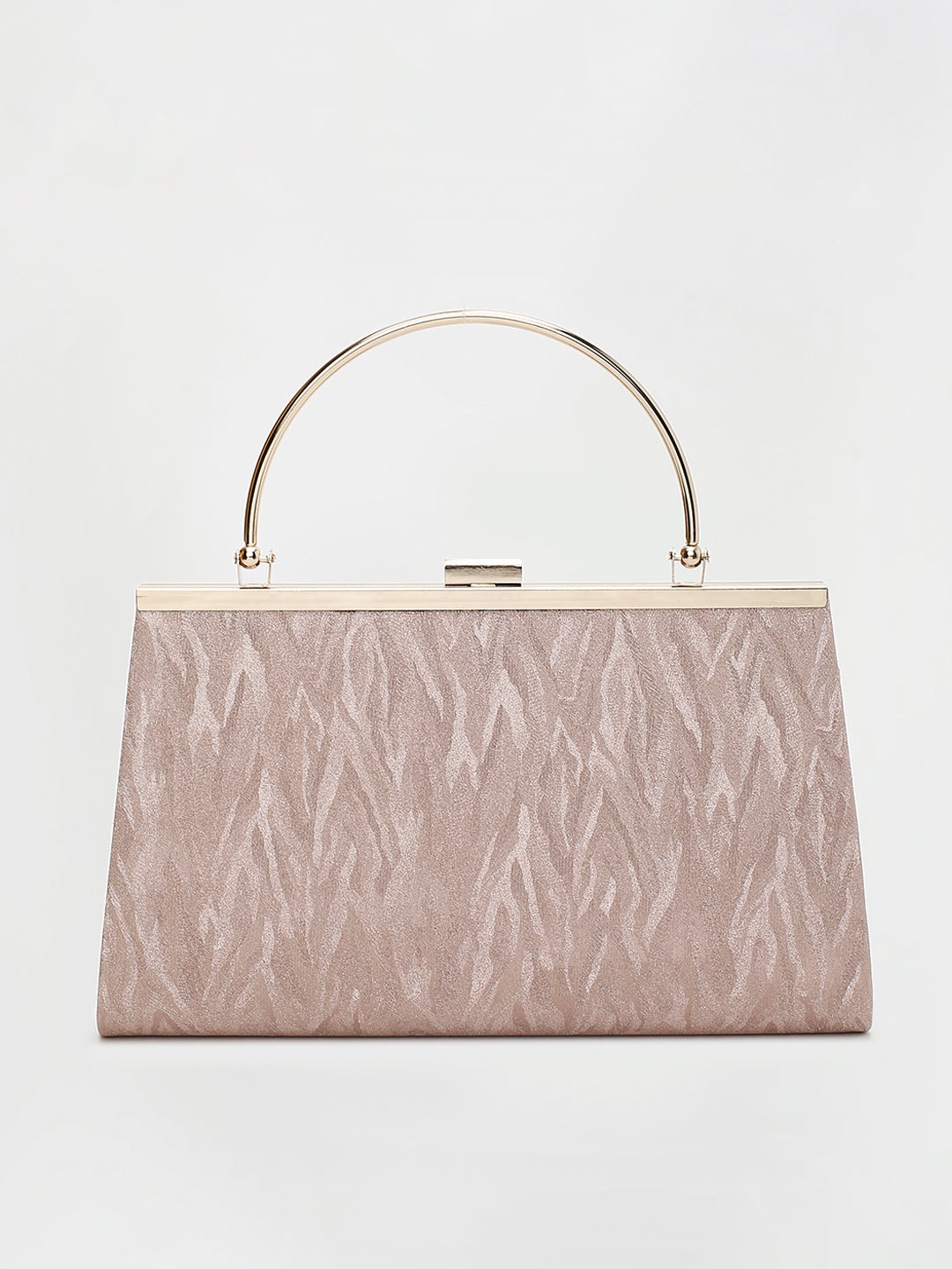 

CODE by Lifestyle Champagne Printed Structured Sling Bag