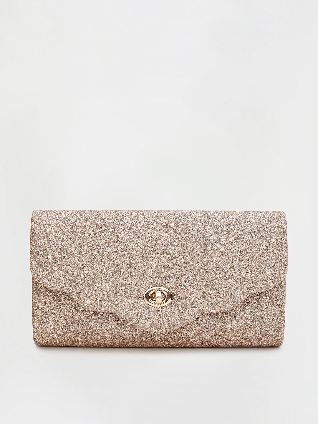 

CODE by Lifestyle Champagne Embellished Structured Sling Bag