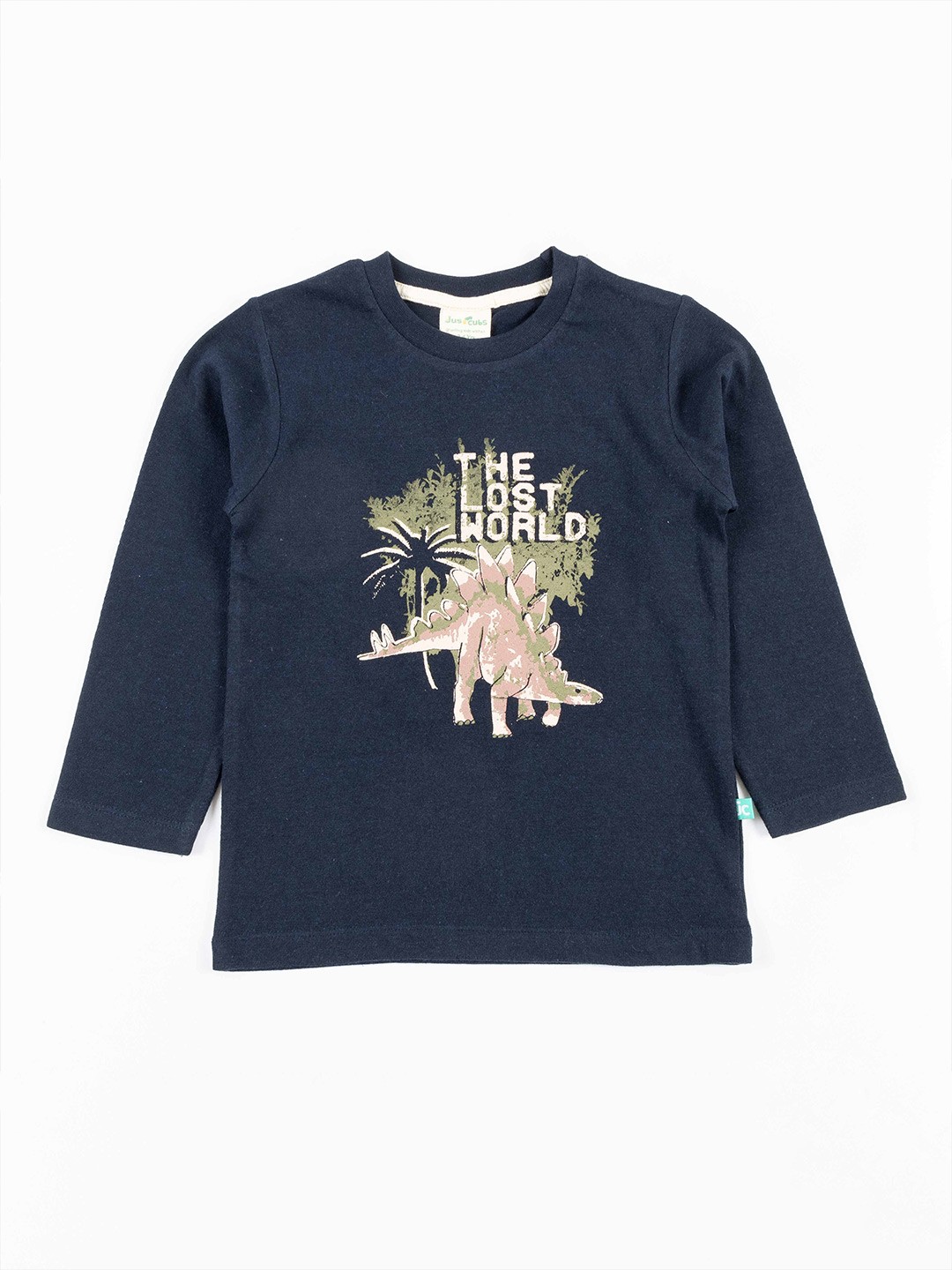 

JusCubs Boys Navy Blue Graphic Printed Cotton T-shirt