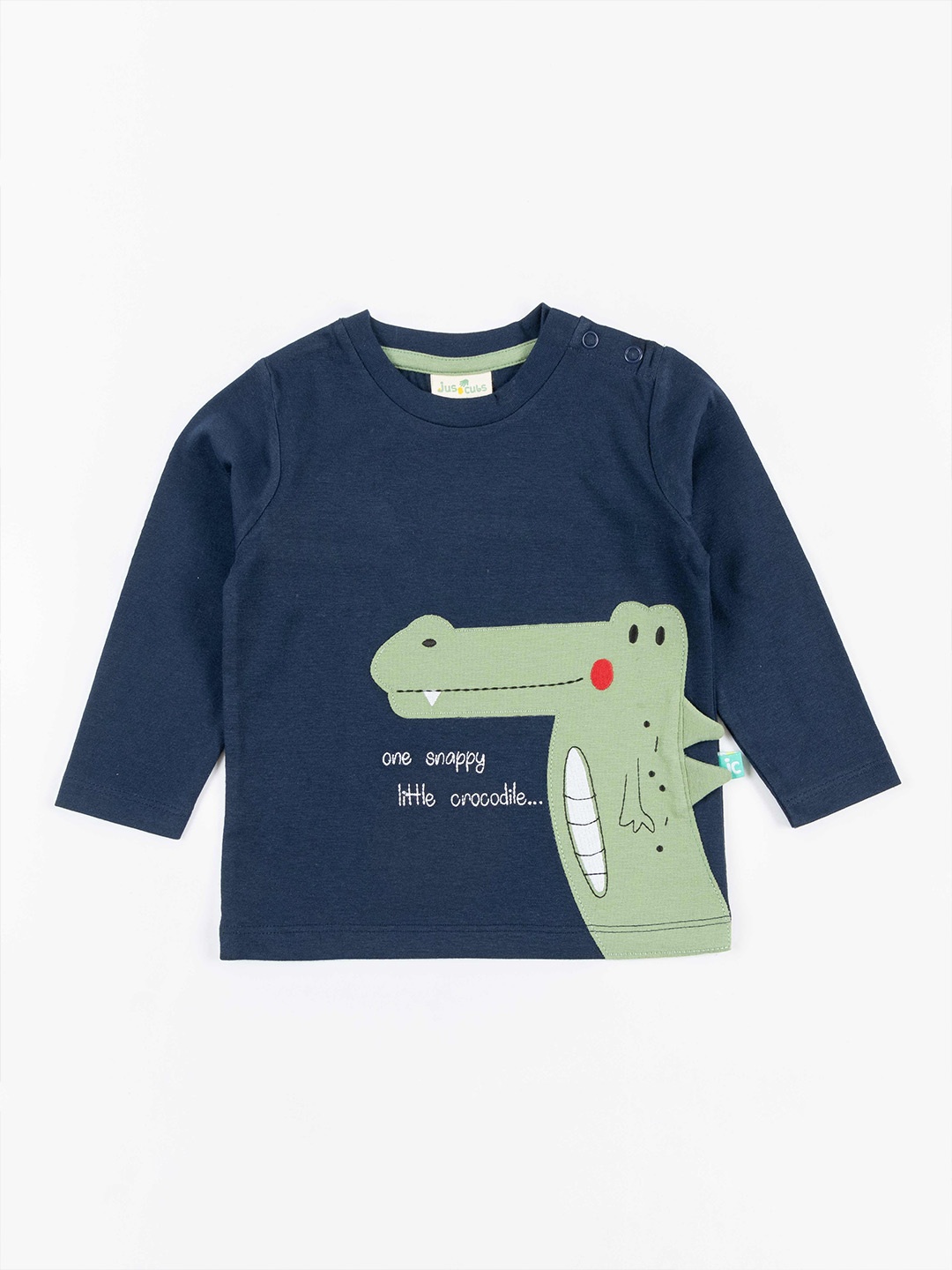 

JusCubs Boys Navy Blue Graphic Printed Cotton T-shirt
