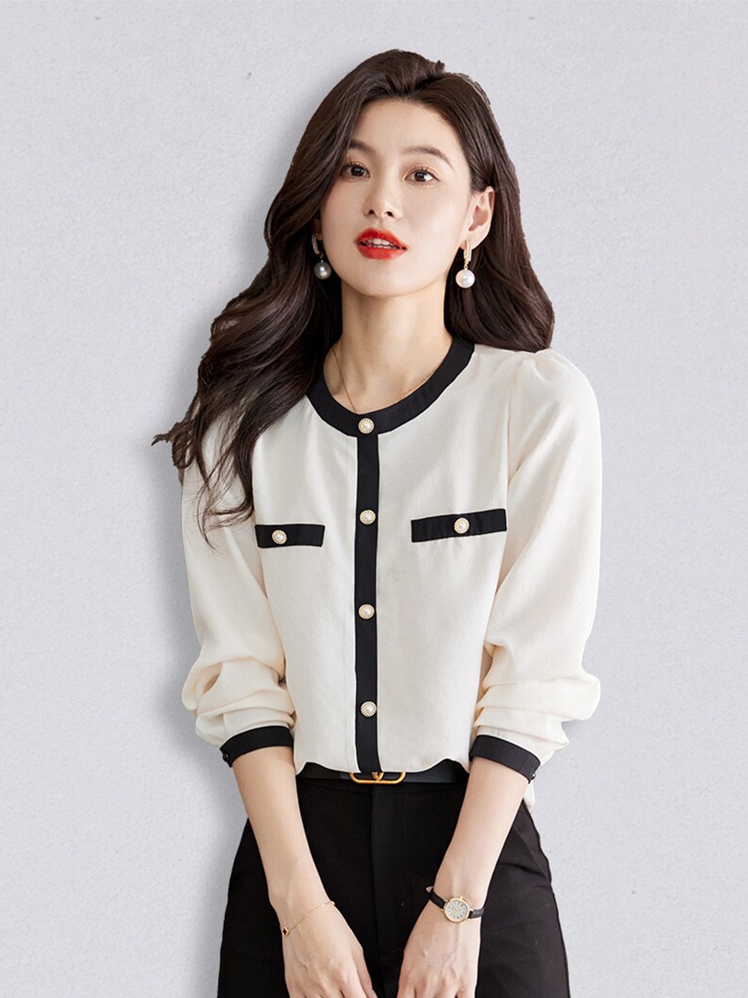 

JC Collection Women Off White Casual Shirt