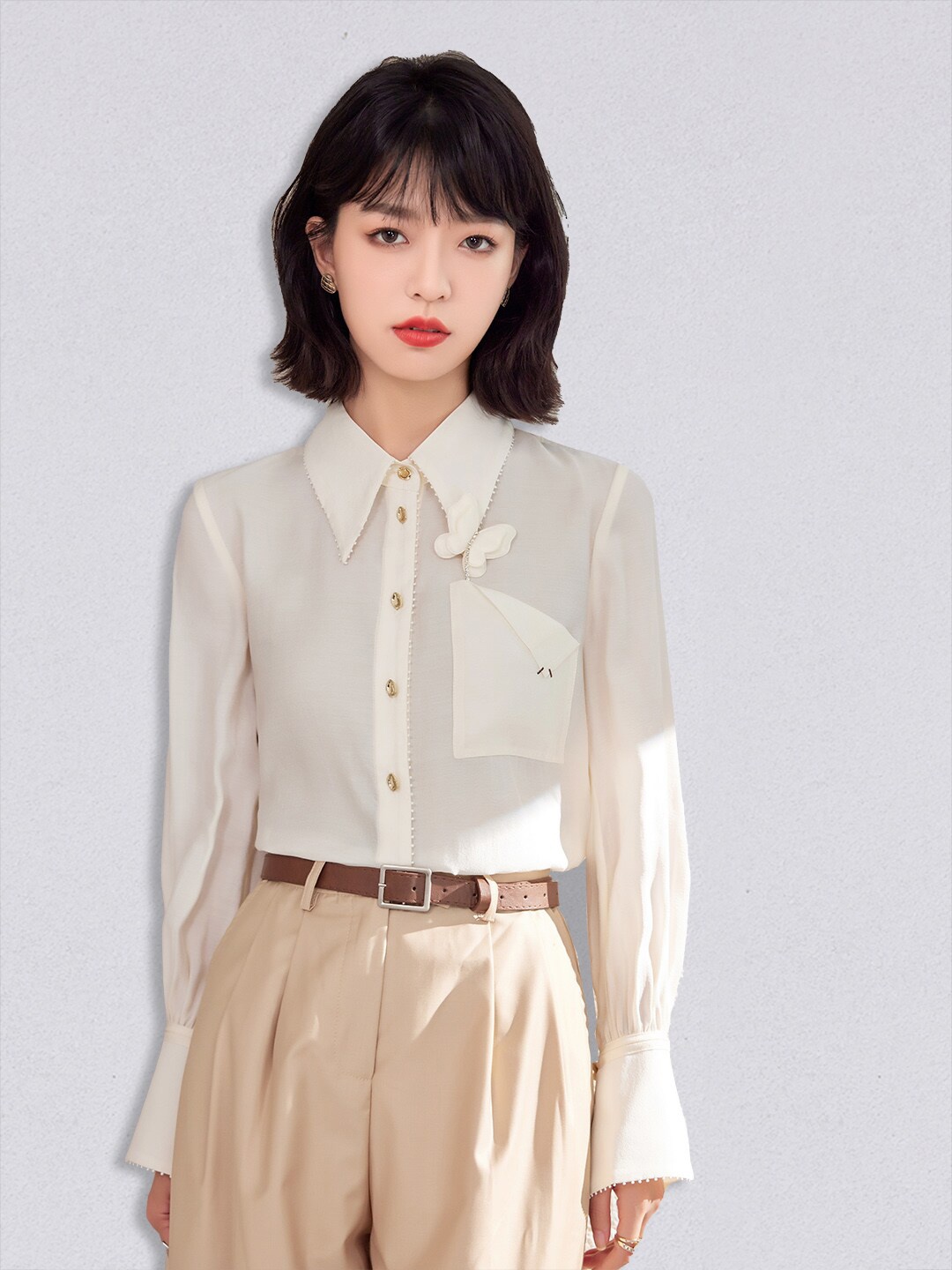 

JC Collection Women Off White Casual Shirt