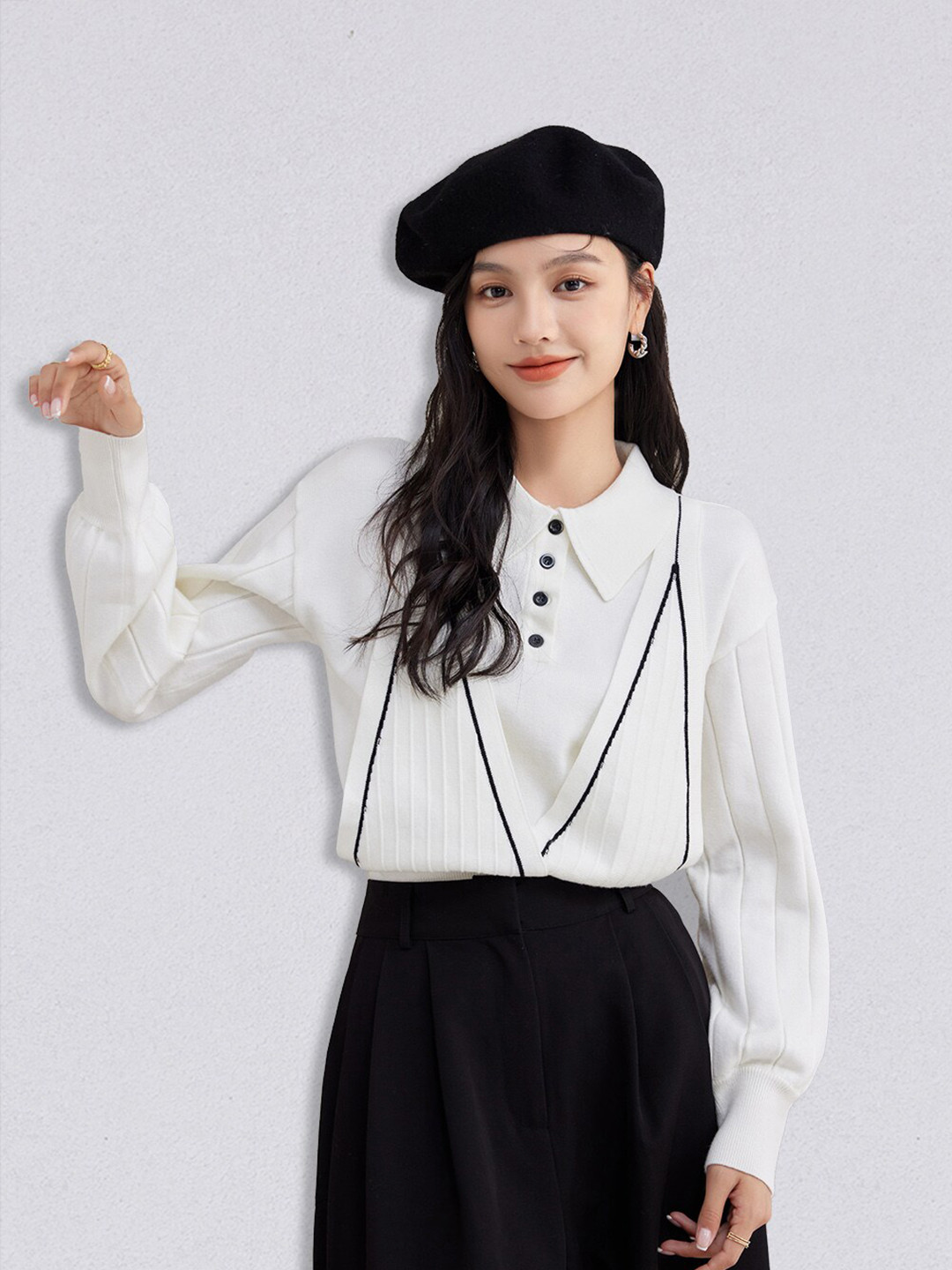 

JC Collection Women White Shirt Style Top