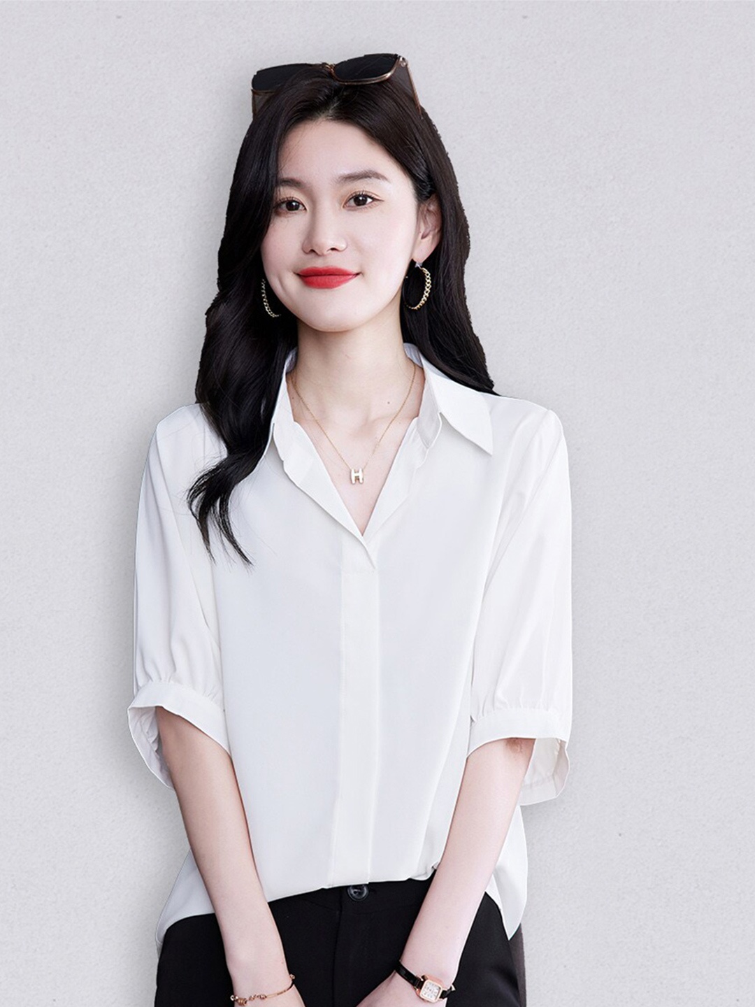 

JC Collection Women White Casual Shirt