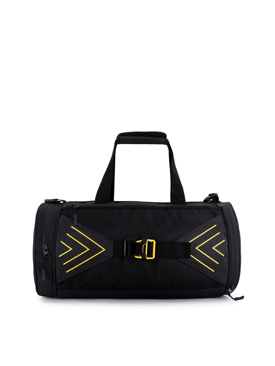 

TRAVEL POINT Black Patterned Duffel Bag
