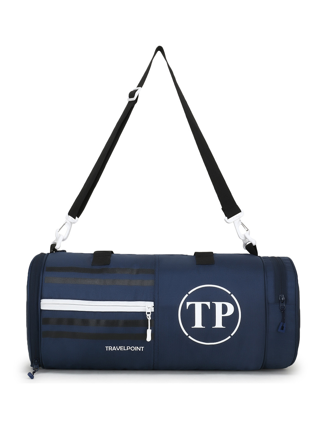 

TRAVEL POINT Blue Printed Gym Shoulder Duffle Bag