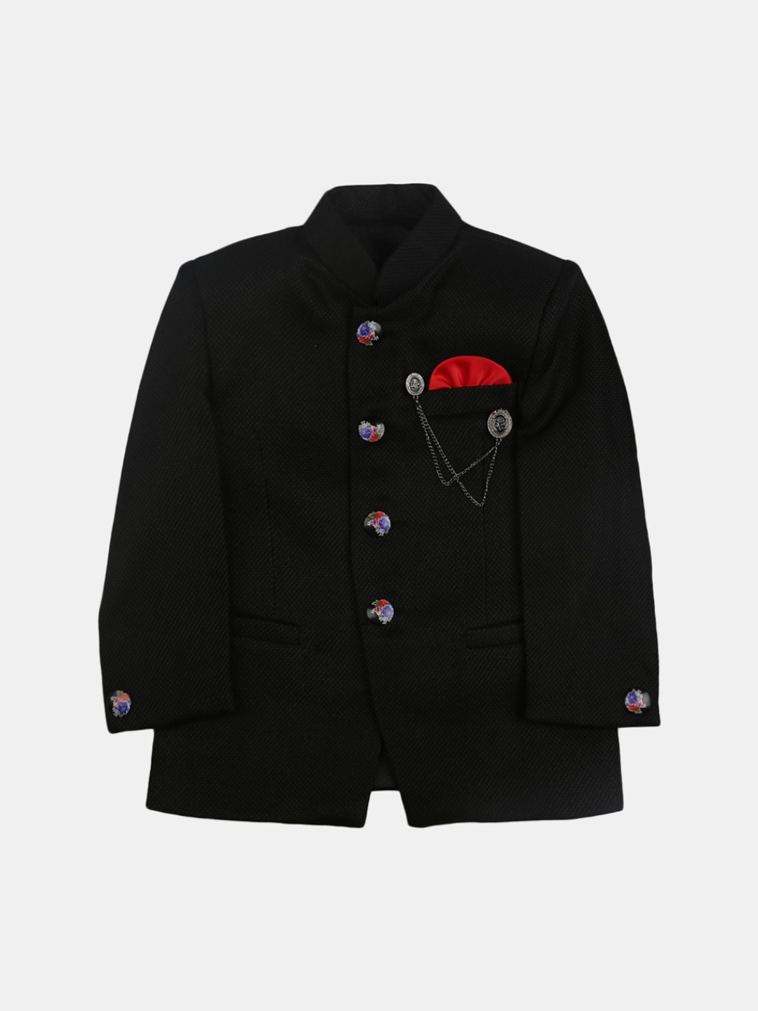 

V-Mart Boys Black Solid Single-Breasted 2-Piece Suit