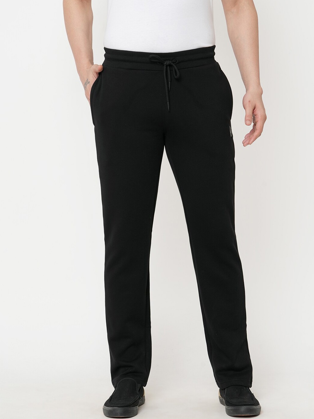 

Sweet Dreams Men Black Solid Track Pant