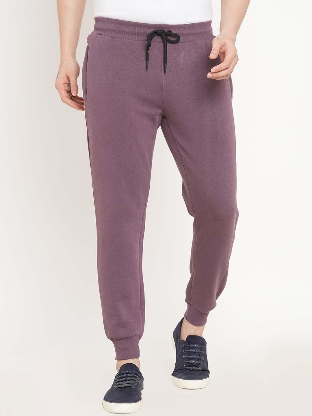 

Sweet Dreams Men Purple Solid Joggers