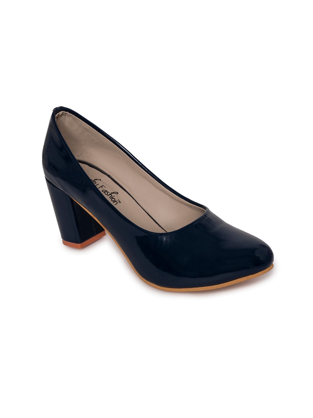 

Funku Fashion Navy Blue Block Pumps