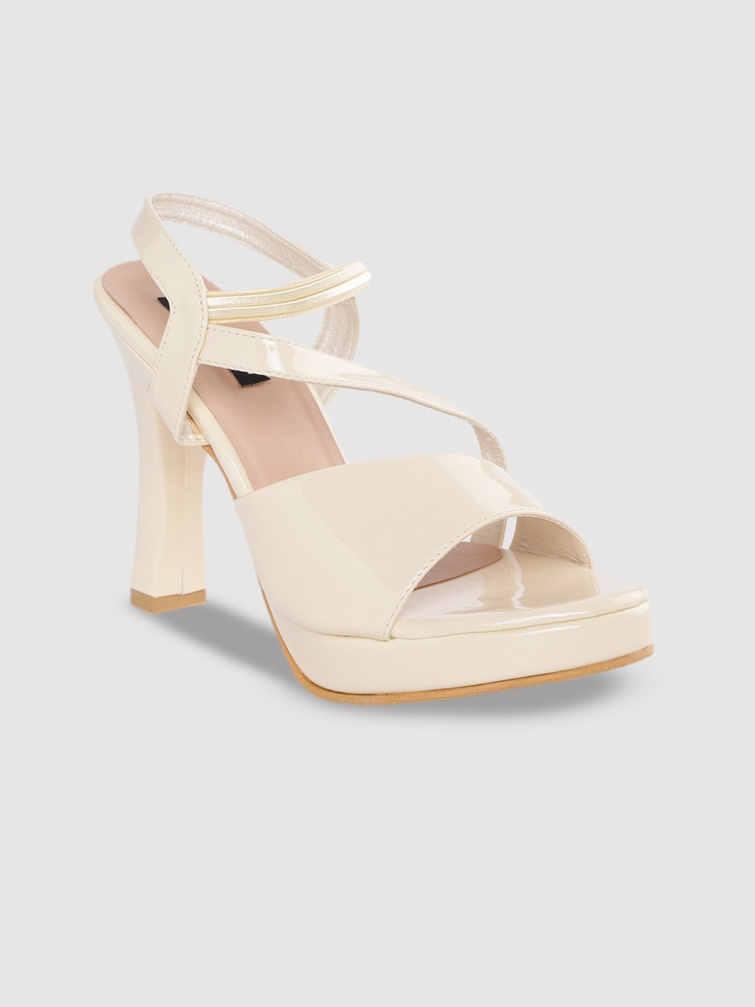 

Funku Fashion Beige Block Heels