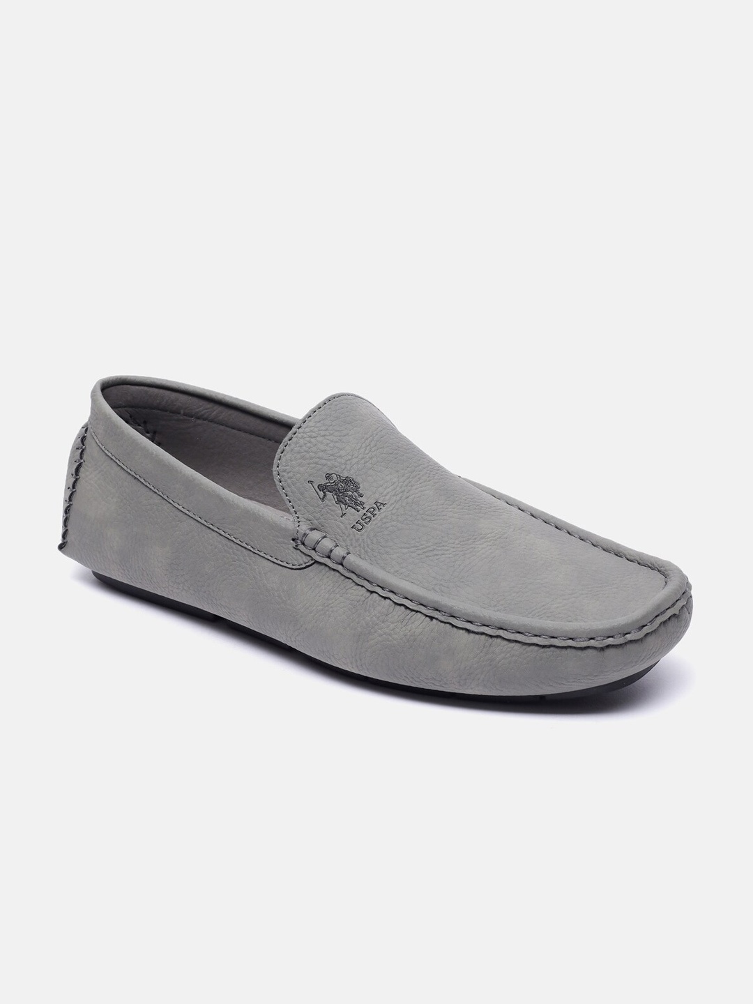 

U S Polo Assn Men Grey PU Loafers