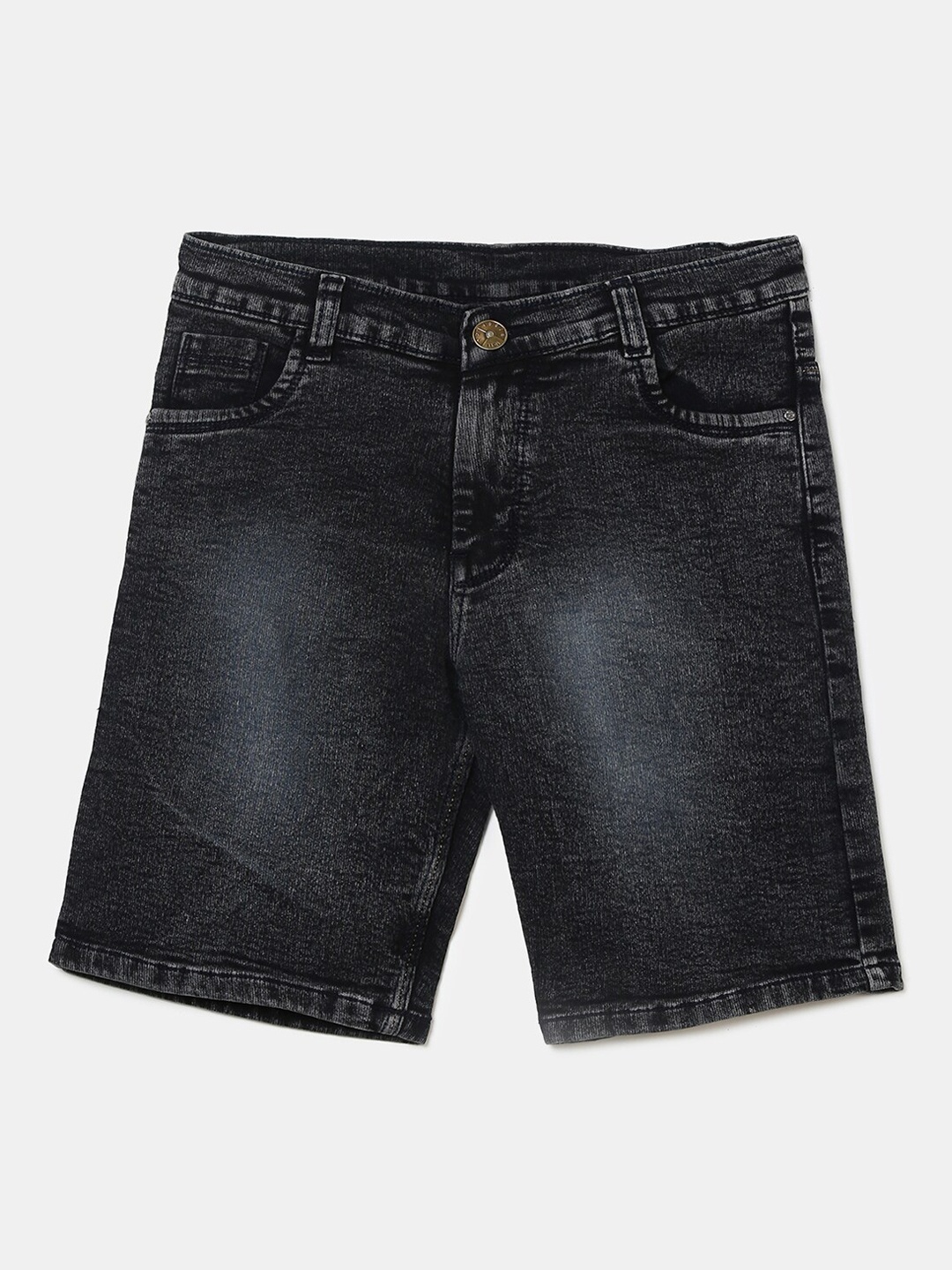 

V-Mart Boys Grey Washed Cotton Denim Shorts