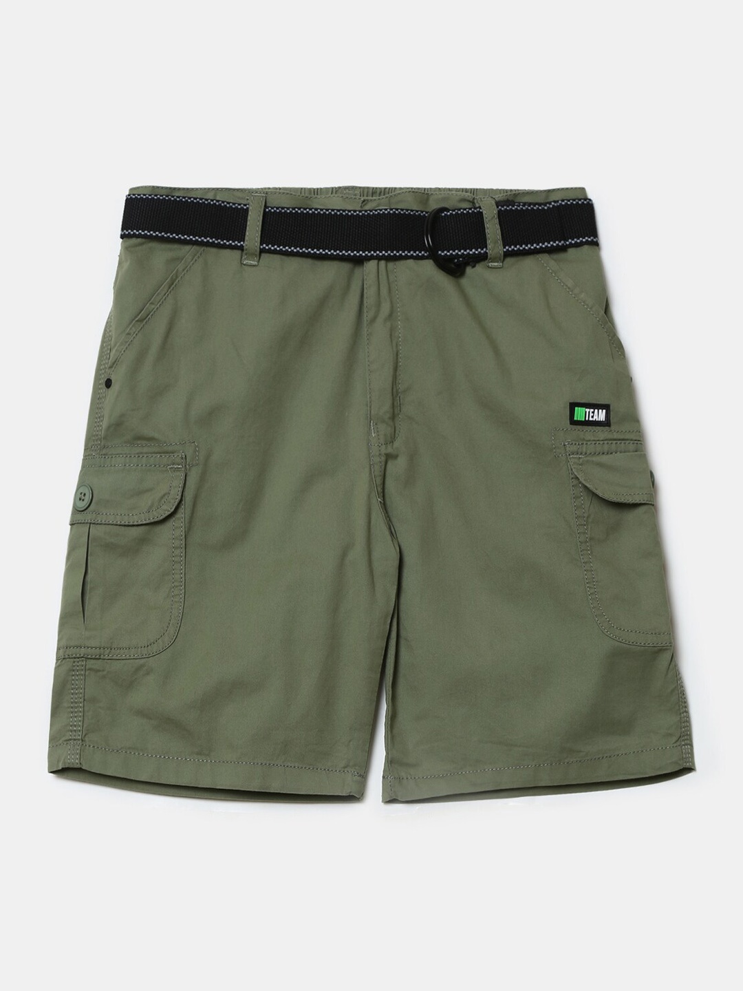 

V-Mart Boys Green Cotton Cargo Shorts