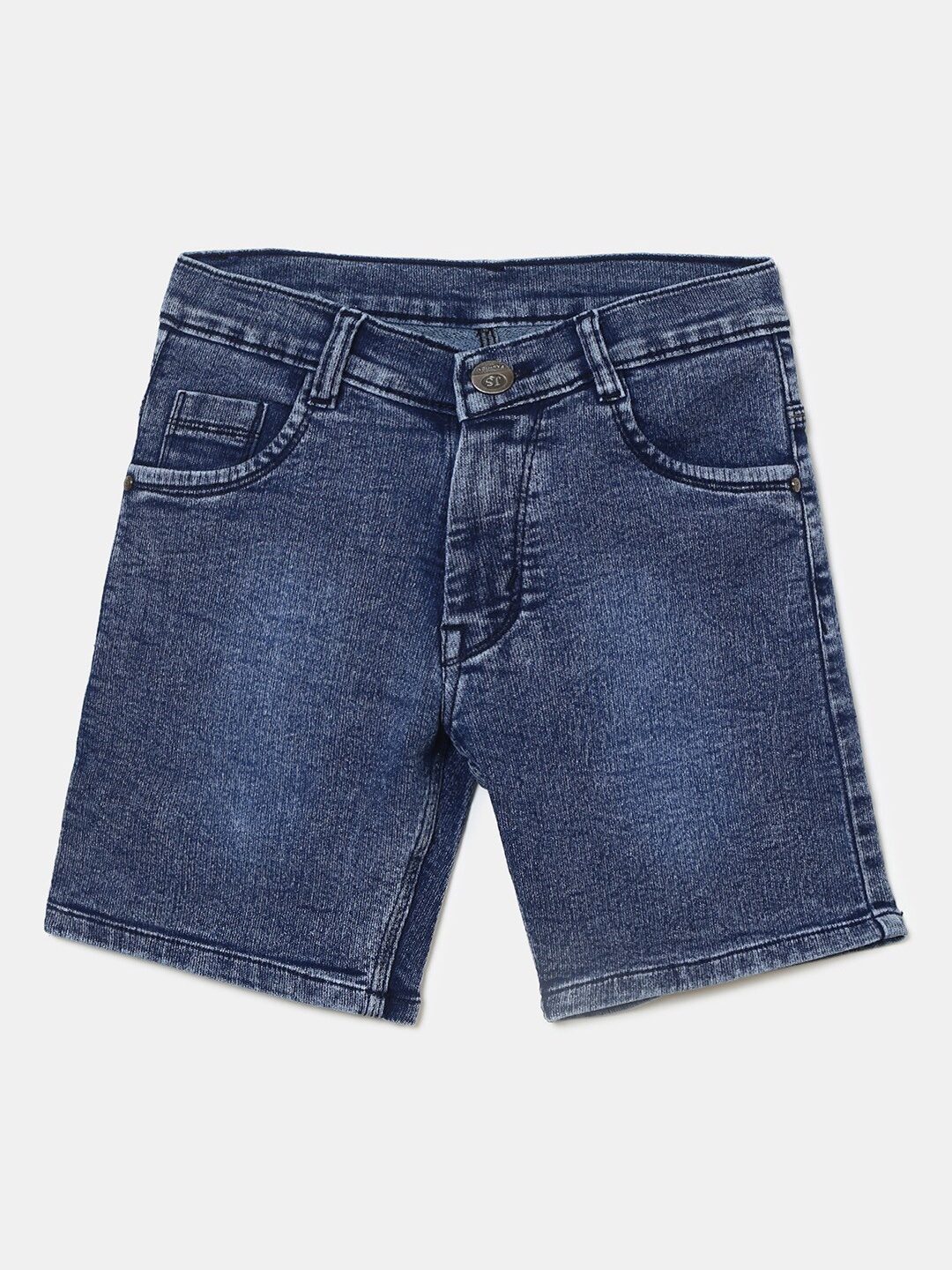 

V-Mart Boys Blue Washed Washed Outdoor Denim Shorts