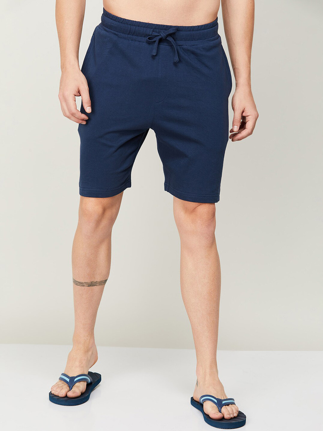 

Fame Forever by Lifestyle Men Navy Blue Cotton Lounge Shorts