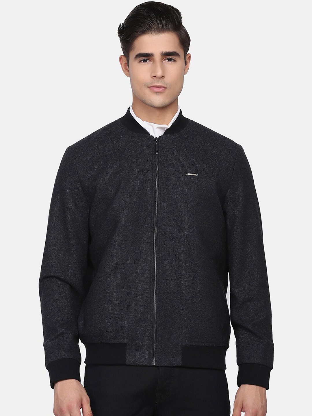

Blackberrys Men Charcoal Bomber Jacket