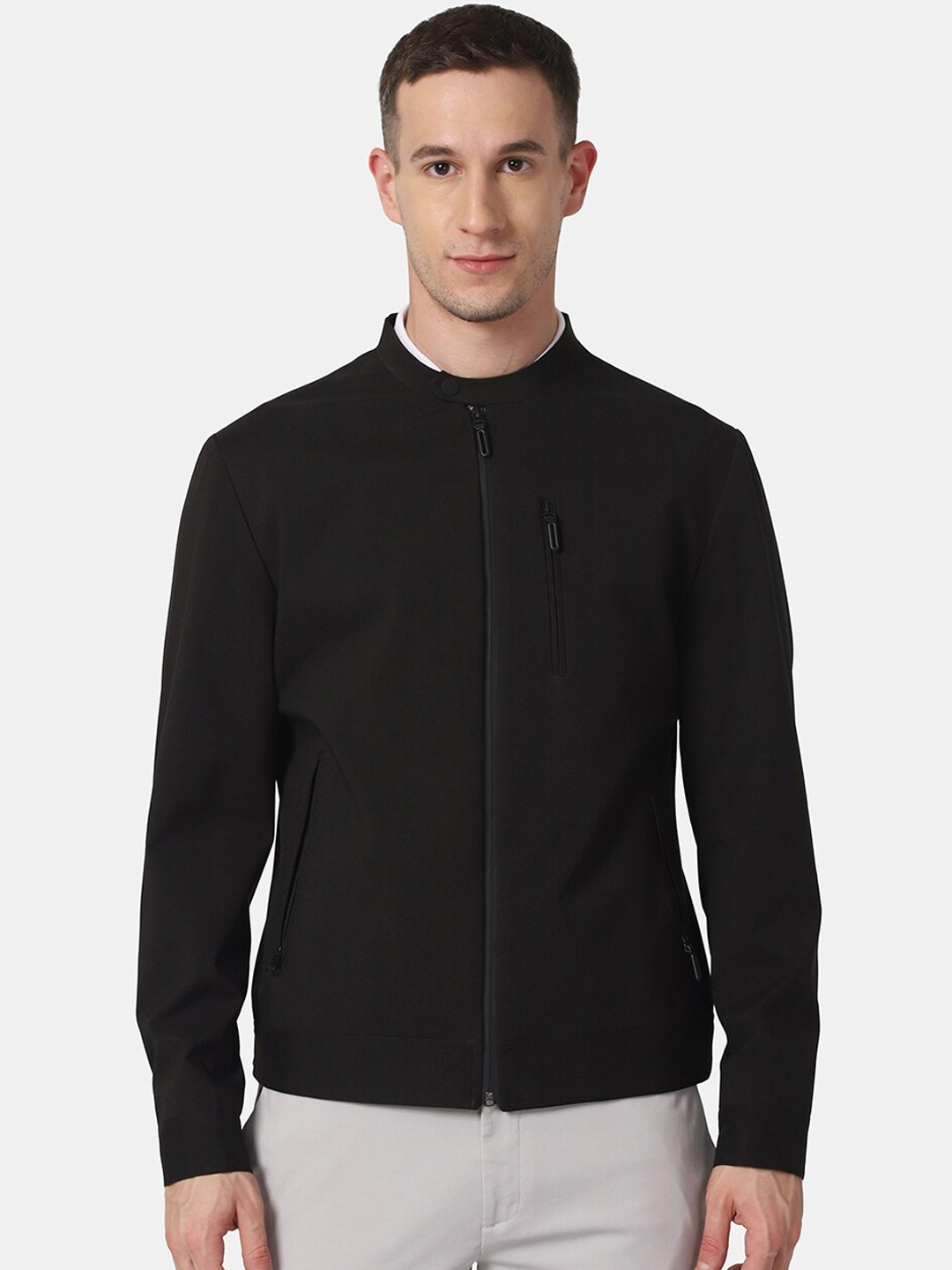 

Blackberrys Men Black Solid TechPro Jacket